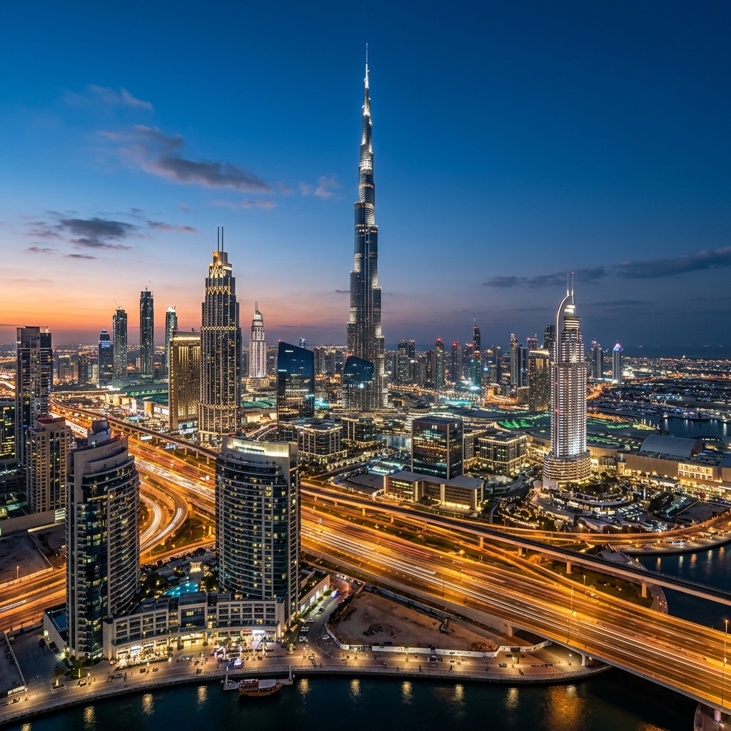 Dubai City Skyline